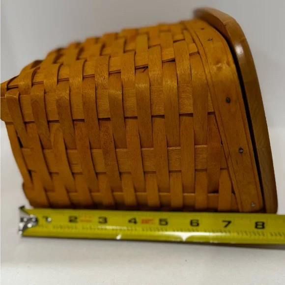 Longaberger Maple Wood Lidded Basket Set New - Picture 5 of 14